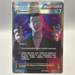 2015 Pokemon, XY BREAKthrough, #162/162 Giovanni's Scheme, Full Art Ultra Rare - Image 1