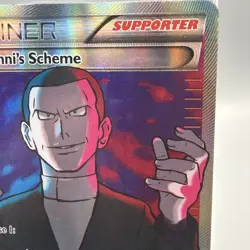 2015 Pokemon, XY BREAKthrough, #162/162 Giovanni's Scheme, Full Art Ultra Rare - Image 3