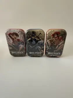 One Piece TCG Tin Pack Set Vol. 2 (TS-02, OP13) New Factory Sealed Set Of 3 - Image 1