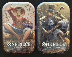 Luffy & Sabo Tins - Mini-Tin Pack Set Vol.2 - One Piece TCG - Sealed / New - Image 1
