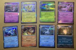 Pokemon Prismatic Evolutions Mini Tins Full Set (8) EMPTY Tins Holo Rare Cards - Image 3