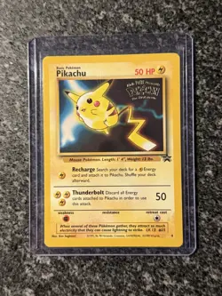 Pokemon TCG Pikachu #4 Stamped 1999 Black Star Promo Movie Collectible Card - Image 2