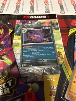 Pokemon Gengar Promo Card EB Games Exclusive SEALED + 2 Perfect Order Boosterpak - Image 3