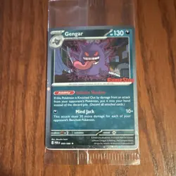 Pokemon Gengar GameStop Promo Card POR Set 050/088 English Stage 2 - Image 1