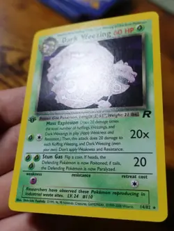 Dark Weezing 14/82 1st Edition Team Rocket Holo Rare Pokemon Card VLP-NM - Image 4