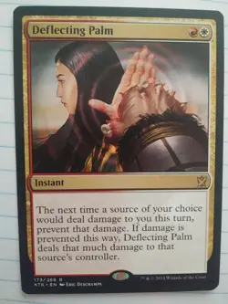 [1x] Deflecting Palm [x1] MTG Khans of Tarkir light play, damaged corner - Image 1