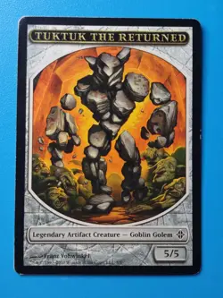 MTG 1x Tuktuk the Returned Token LP Rise of the Eldrazi Magic - Image 1