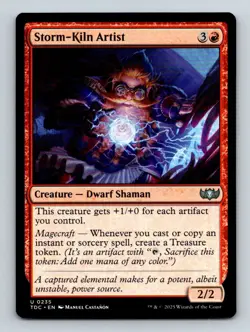 #235 Storm-Kiln Artist 2025 Tarkir: Dragonstorm Commander Uncommon - Image 1