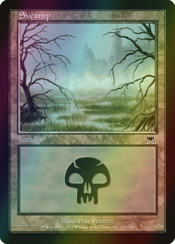 MTG Swamp (342) Foil ** Onslaught ** English (HP) - Image 1