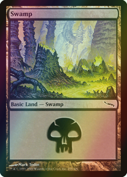 MTG Swamp (295) Foil ** Mirrodin ** English (LP) - Image 1
