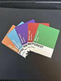 Basic Land Set - Paint Chip Style - Altered Art Custom MTG - 10 Pack! - Image 2