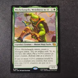 MAGIC MTG Michelangelo Weirdness to 11 #121 TMT Non Foil NM/MINT - Image 1