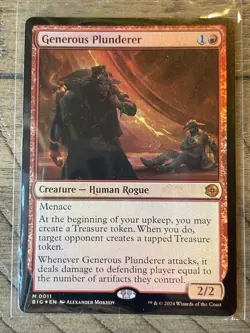 Generous Plunderer Outlaws of Thunder Junction: The Big MTG Foil NM 0011 - Image 1
