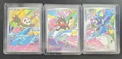 Pokemon First Partner Illustration Collection | Gen 7 Starters | Set Of 3 NM - Image 1