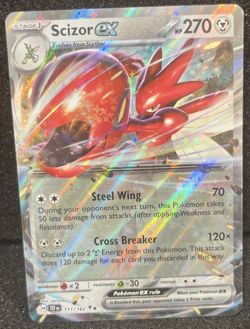 Scizor EX 111/162 Temporal Forces Holo Double Rare Card Pokemon TCG - Image 1