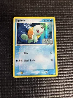 Squirtle Reverse Holo Stamped 63/100 ex Crystal Guardians Pokemon NM - Image 1