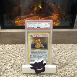 Pokemon TCG 1999 Dragonite Holo Rare Fossil PSA 6 4/62 100 HP English - Image 1