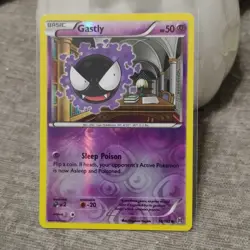 Pokemon Gastly 58/162 Reverse Holo Basic HP50 Sleep Poison Ghost - Image 1