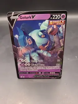 Pokemon TCG Golurk V Evolving Skies 070/203 Holo Ultra Rare - Image 1