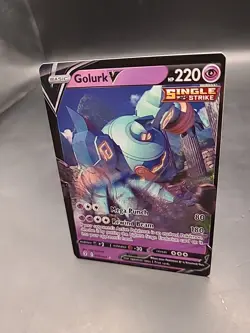 Pokemon TCG Golurk V Evolving Skies 070/203 Holo Ultra Rare - Image 3