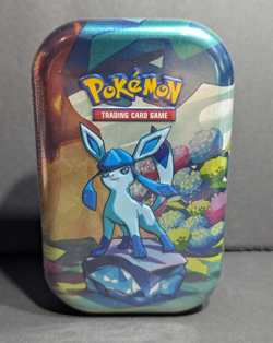Pokemon TCG Scarlet & Violet Prismatic Evolutions Mini Tin Sealed Glaceon New - Image 4