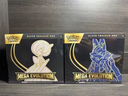 Pokemon TCG Mega Evolutions ETBs Lucario And Gardevoir Set Of 2 Factory Sealed - Image 1