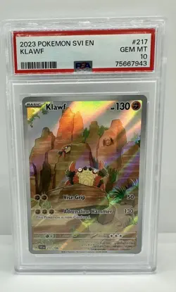 2023 Pokemon Scarlet & Violet Klawf #217 PSA 10 - Image 1