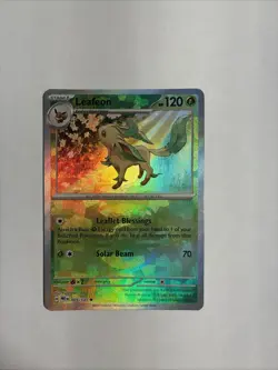 Pokemon TCG Leafeon 005/131 Master Ball Reverse Holo Prismatic Evolutions - Image 1