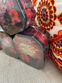 Pokemon TCG - Team Rocket Tins Full Set Of 3 - Brand New & Sealed - Image 4