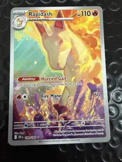 The Pokemon Company Rapidash 189/182 Destined Rivals Illustration Rare Holo 110… - Image 1