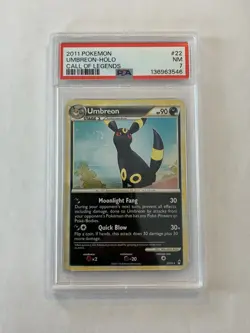 2011 Umbreon Holo Pokemon Call Of Legends PSA 7 Swirl 🌀 - Image 1