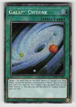 Yugioh! Galaxy Cyclone - RA04-EN250 - Platinum Secret Rare - 1st Edition NM - Image 1