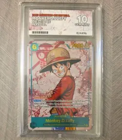 ACE 10 Graded - One Piece - Monkey.D.Luffy - OP13-118 SEC Alt Art - English TCG - Image 1