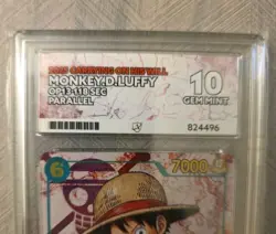 ACE 10 Graded - One Piece - Monkey.D.Luffy - OP13-118 SEC Alt Art - English TCG - Image 3