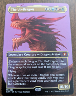 The Ur-Dragon (Borderless) Commander Masters Regular - Image 1