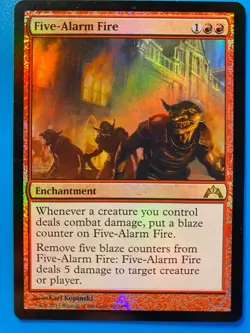 MTG 1x FOIL Five-Alarm Fire Gatecrash Modern Magic the Gathering Card x1 NM - Image 1