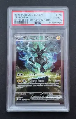 *PSA 9* Zekrom ex 166/086 - Black Bolt - SIR Mint Rare Pokemon Card - Image 1