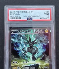 *PSA 9* Zekrom ex 166/086 - Black Bolt - SIR Mint Rare Pokemon Card - Image 2