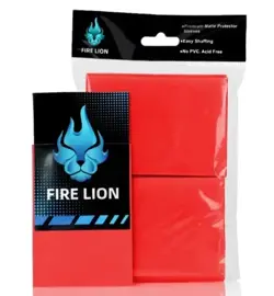 200 Ultra Pro DECK PROTECTOR Card Sleeves Red Gaming Standard Sized Red Lion NEW - Image 1