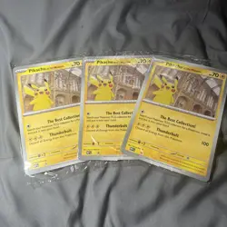 3x Brand New Sealed - Pokemon TCG Pikachu At The Museum Promo Card - Image 2