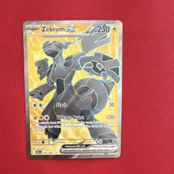 Pokemon Zekrom EX Sv: Black Bolt Ultra Rare Holo Card 158/086 230 HP - Image 1