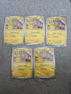 Pokemon Pikachu At The Museum x5 cards - Image 1