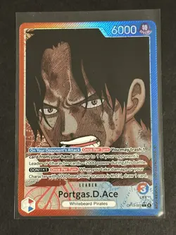 Portgas.D.Ace (Alt Art) OP13-002 - Carrying On His Will - One Piece Card NM/M - Image 1