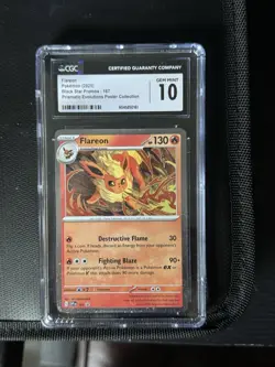 Flareon 167 Cosmos Holo Sv Scarlet & Violet Promo Cards CGC 10 Gem Mint - Image 1