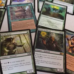 Dwynen, Gilt-Leaf Daen Custom Mono Green Complete Commander Deck PURE ELVES ELF - Image 5