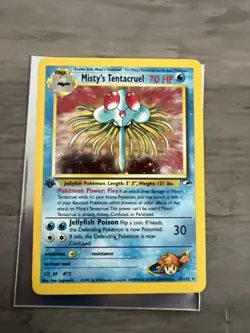 Pokemon Misty's Tentacruel Gym Heroes 1st Edition Holo Rare Card 10/132 - Image 1