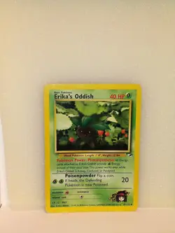 2000 Pokemon TCG Gym Heroes -Erika's Oddish- Uncommon #47/132 - Image 1