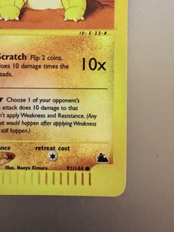 Sandshrew 92/144 NM Skyridge Reverse Holo Pokemon TCG Never Played - Image 3