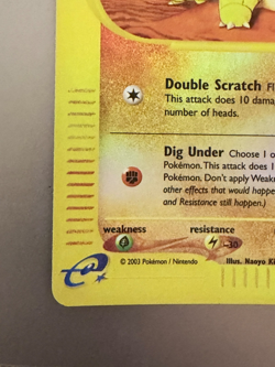 Sandshrew 92/144 NM Skyridge Reverse Holo Pokemon TCG Never Played - Image 4