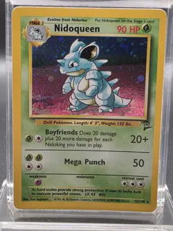 Pokemon Base Set 2 Nidoqueen 12/130 Holo Rare NM - Image 1